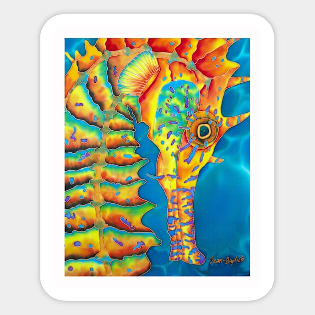 Seahorse Sticker by Jean-Baptiste Silk Art